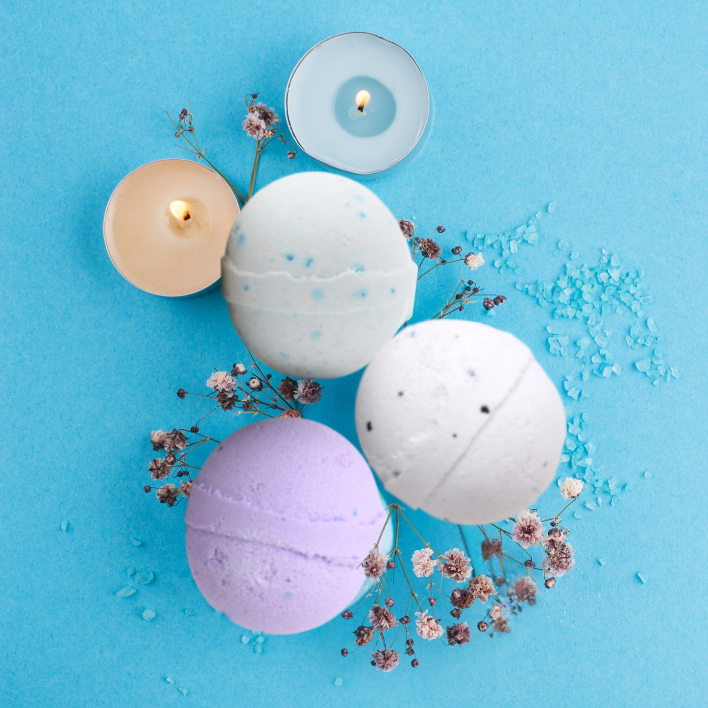 Amethyst Gemstone Bracelet Bath Bomb - Lavender & Tea Tree