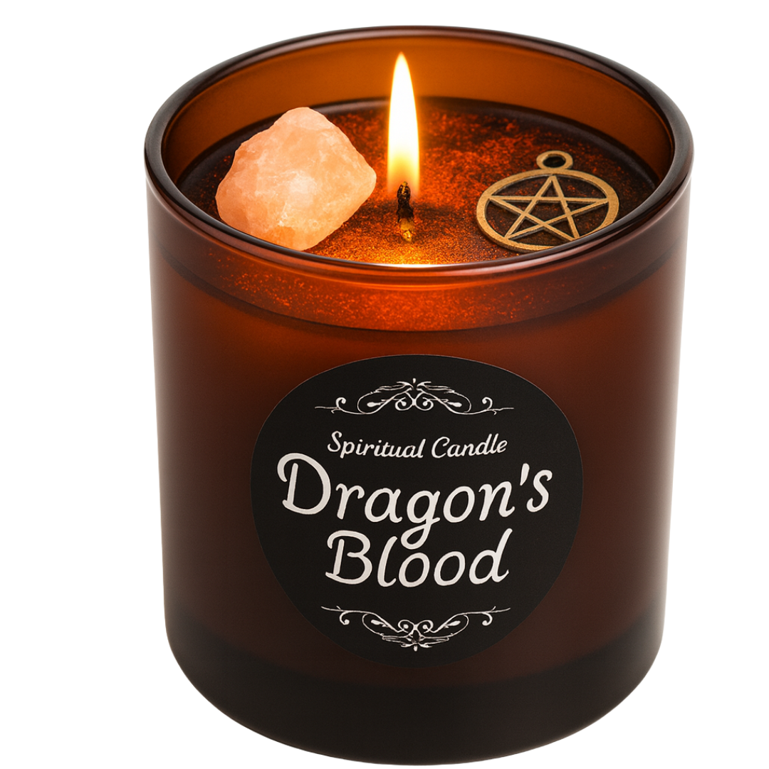 Dragon’s Blood Spiritual Smudging Candle – A Sacred Tool for Energy Cleansing and Protection