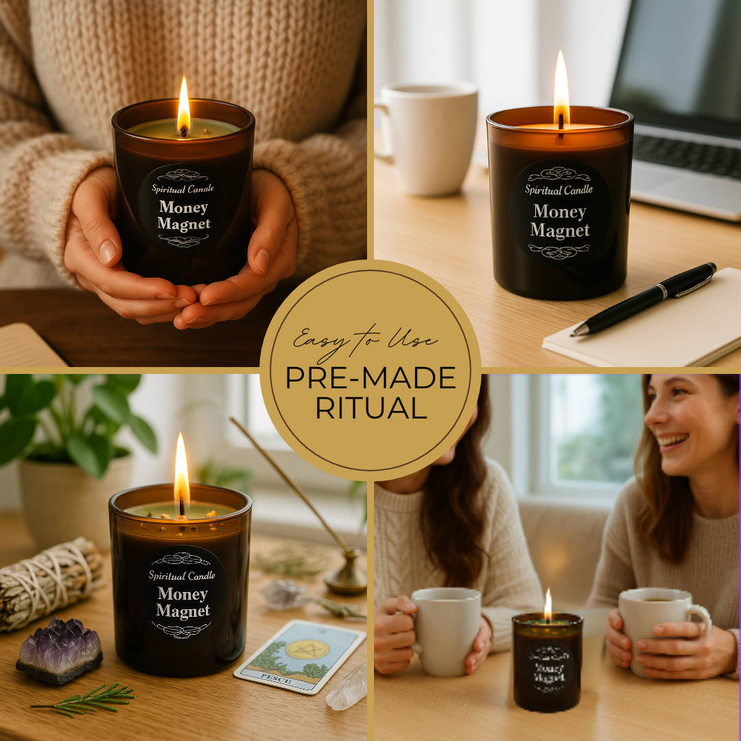 Money Magnet Spiritual Candle – A Sacred Tool for Wealth, Success, and Financial Abundance