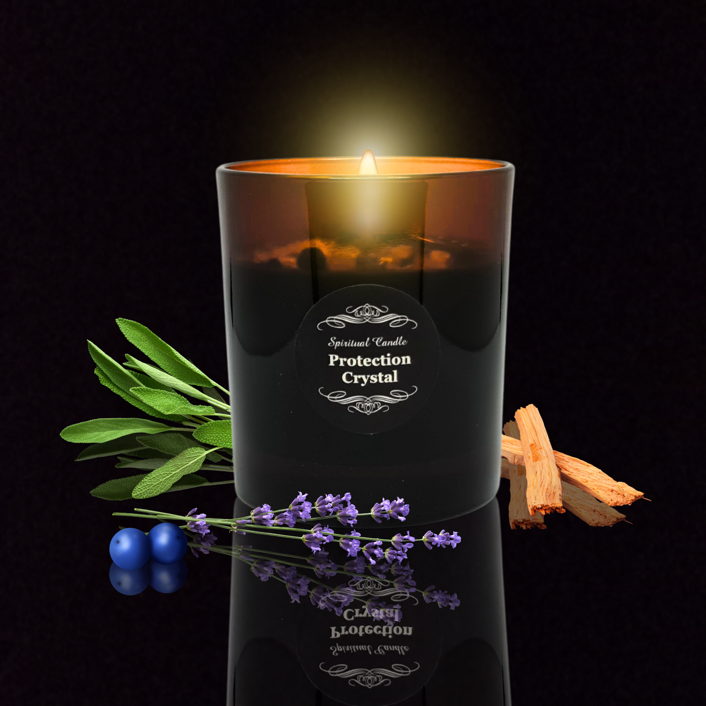 Protection Crystal Spiritual Candle – A Tool for Spiritual Protection and Energizing Your Space