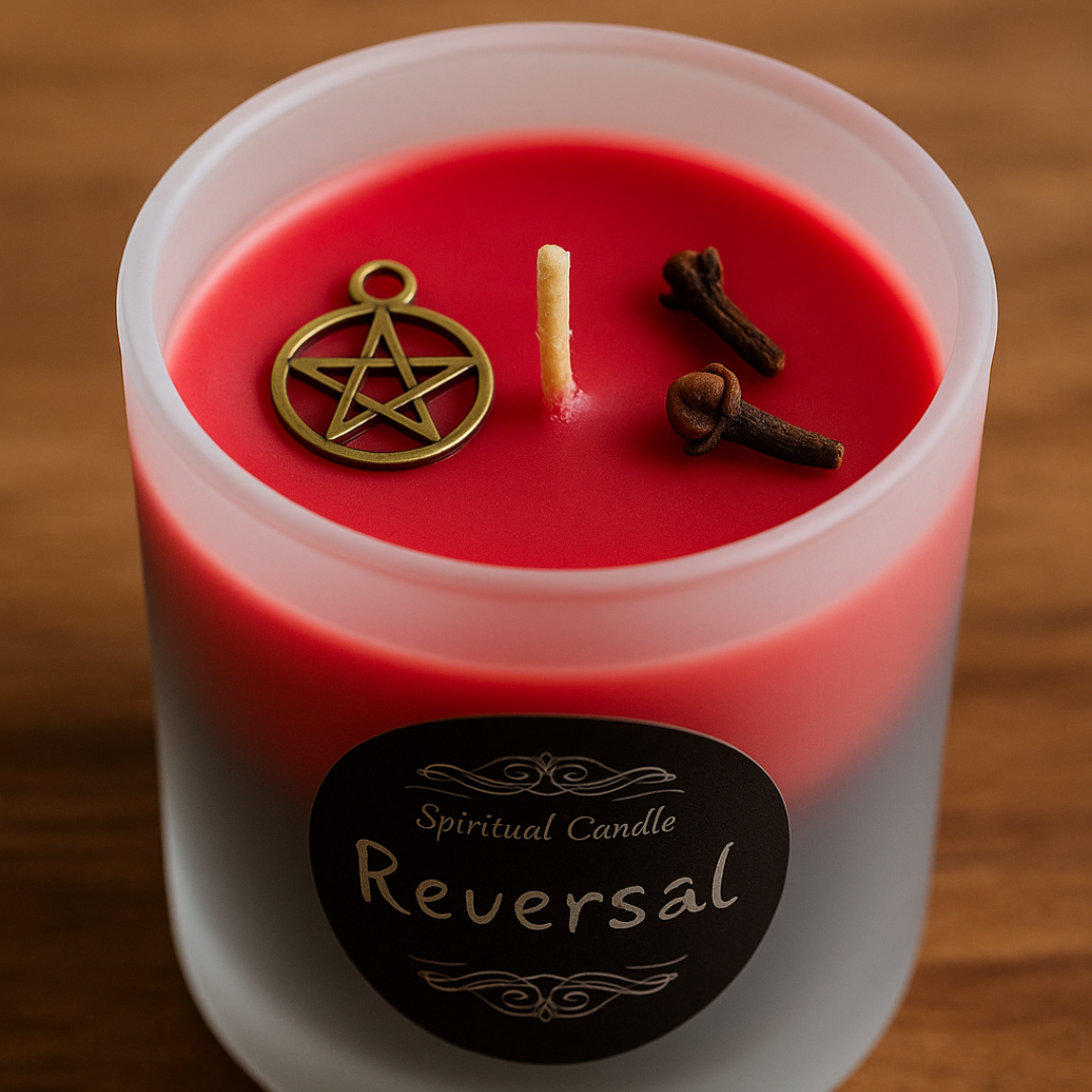 Reversal Spiritual Candle – A Sacred Tool for Banishing Negativity and Restoring Balance