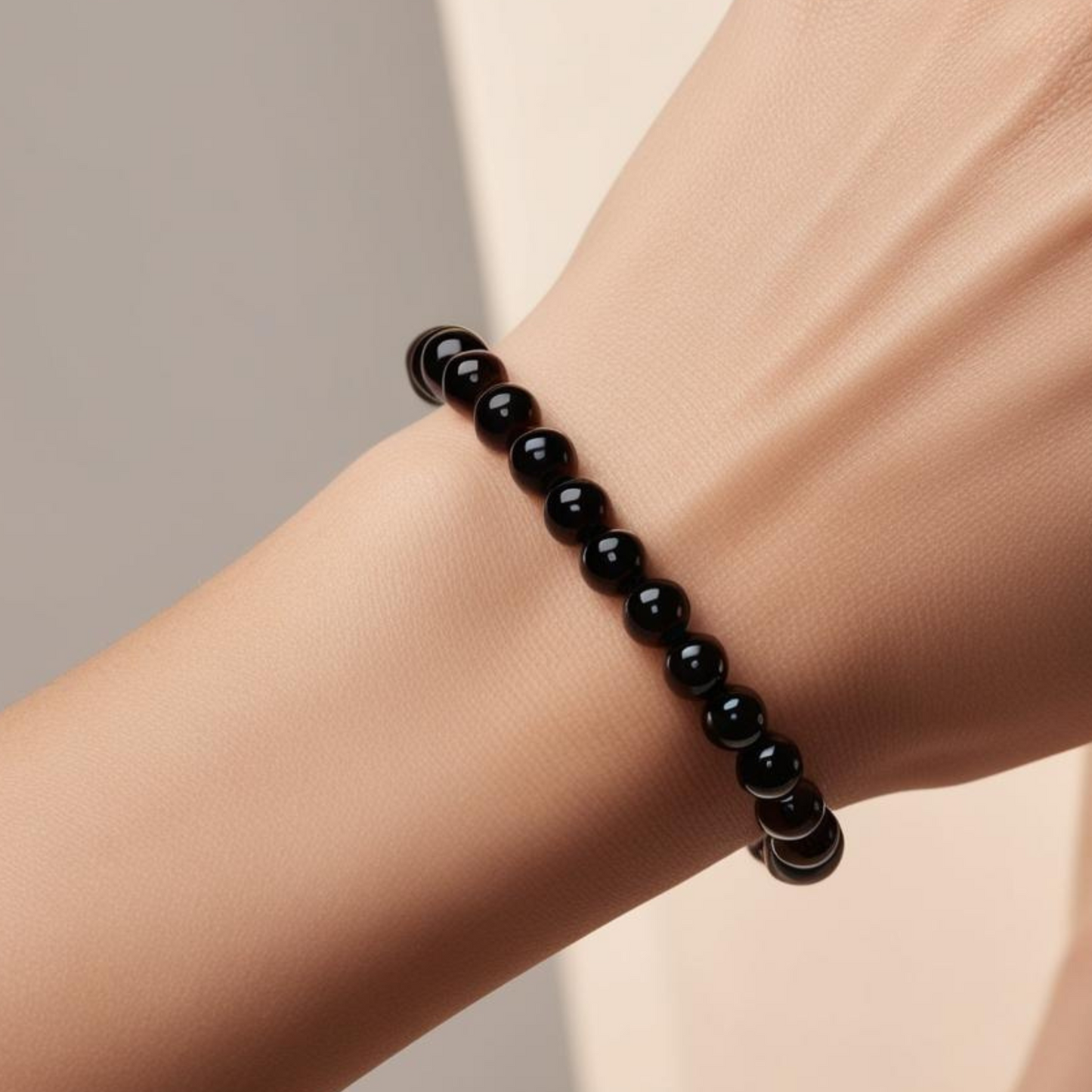 Black Agate Power Bracelet for Protection & Courage