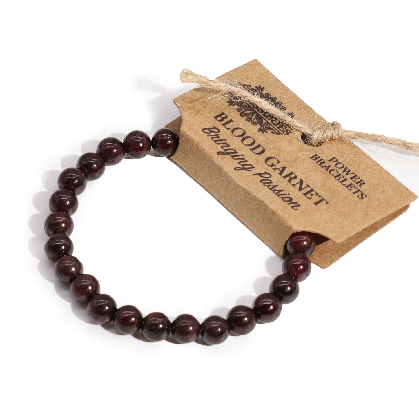 Blood Garnet Power Bracelet for Positivity & Uplifted Mood
