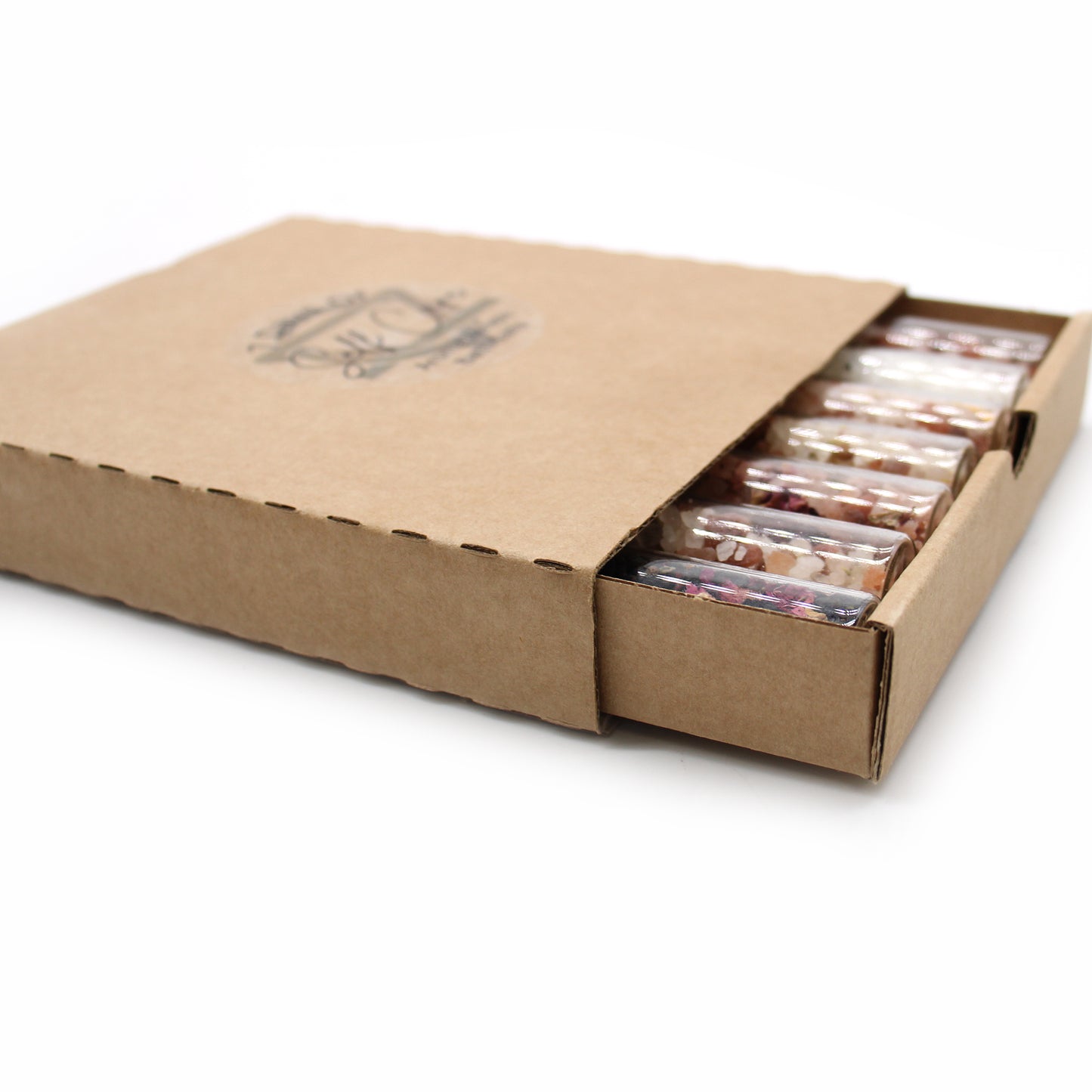 Bath Salt Vials - Gift Pack of 7 Scents for a Luxurious Bath Experience