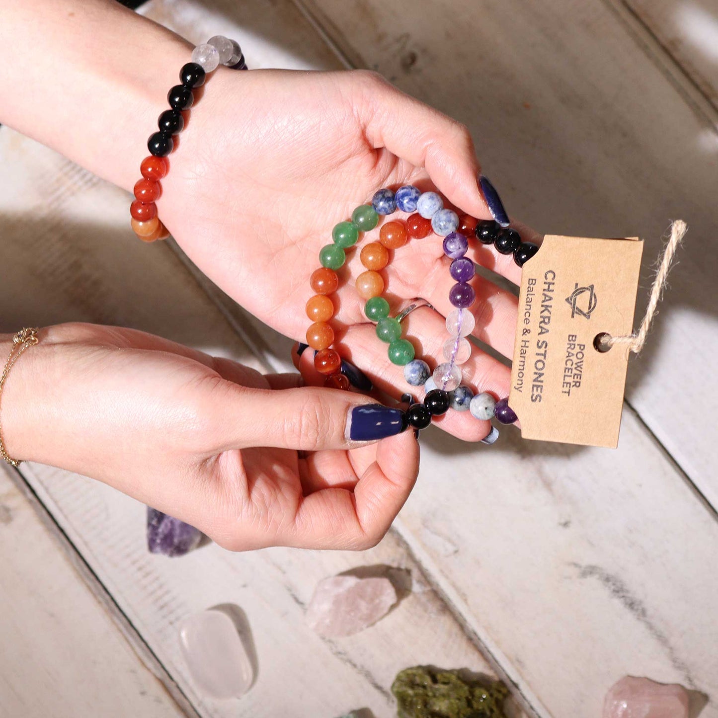 Chakra Stones Power Bracelet for Energy & Balance