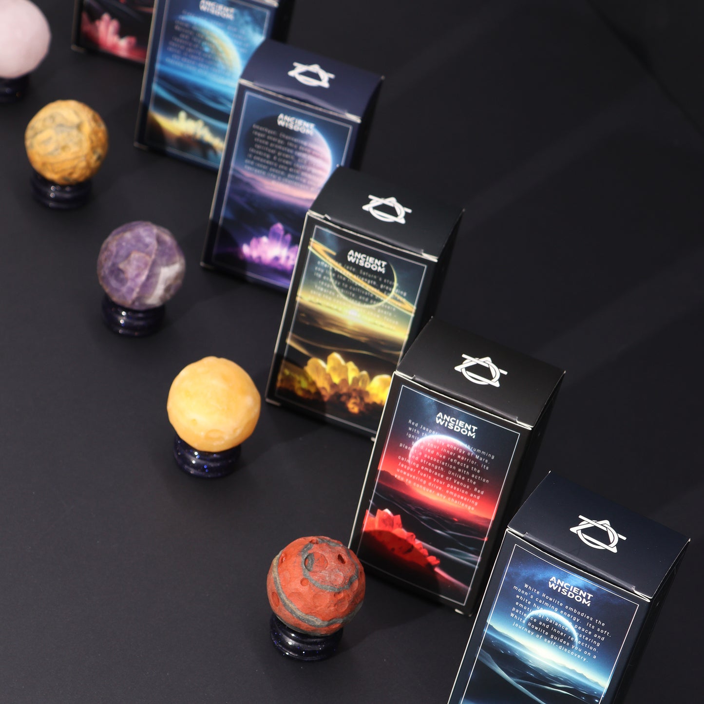 SATURN - Yellow Jade Gemstone Planet