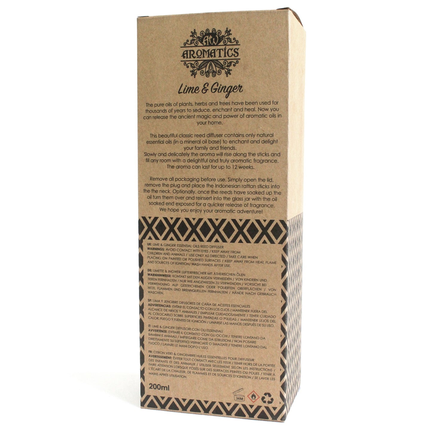 Lime & Ginger Essential Oil Reed Diffuser