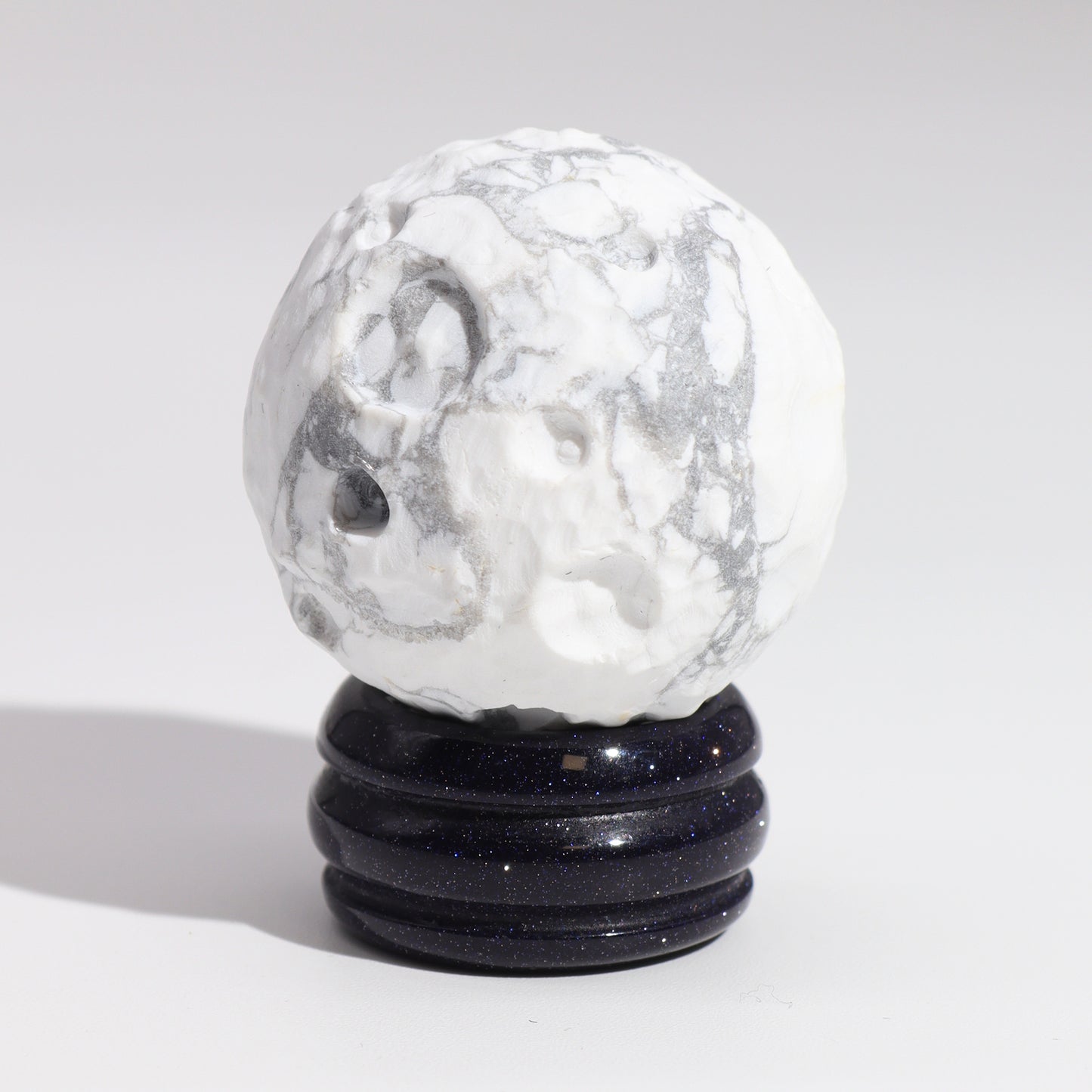 MOON - White Howlite Gemstone Planet