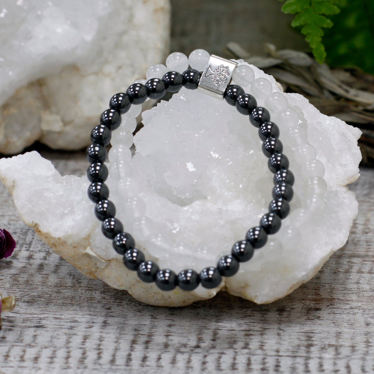 Clear Quartz Healing Bracelet - Magnetic Gemstone Bracelet