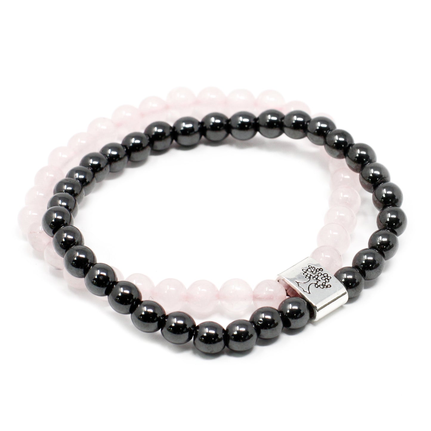 Rose Quartz Healing Bracelet - Magnetic Gemstone Bracelet