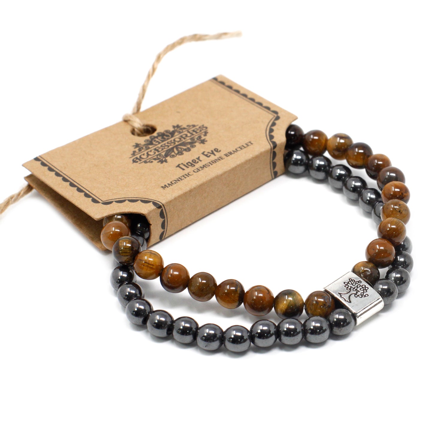 Tiger Eye Healing Bracelet - Magnetic Gemstone Bracelet