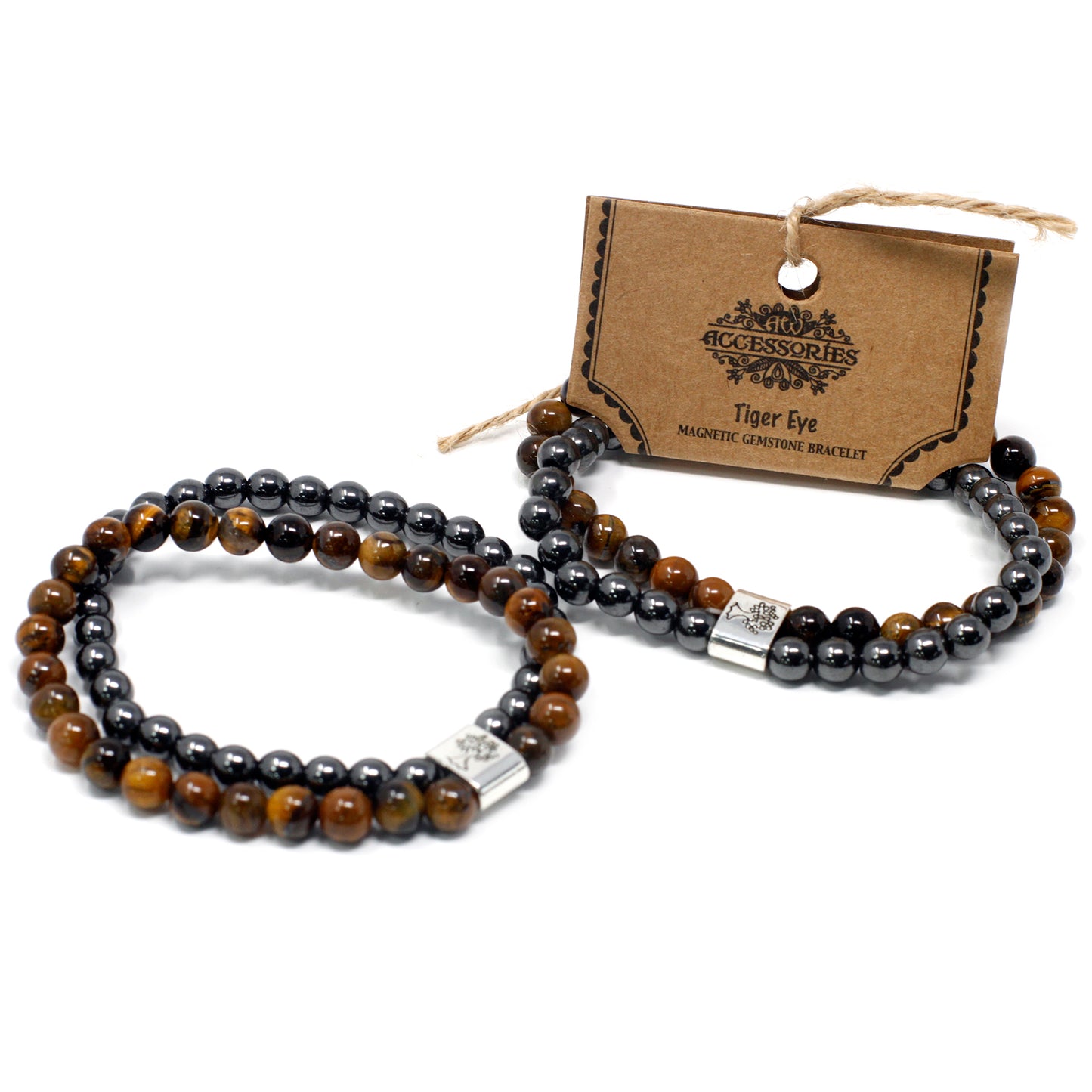 Tiger Eye Healing Bracelet - Magnetic Gemstone Bracelet