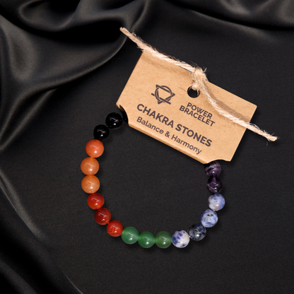 Chakra Stones Power Bracelet for Energy & Balance