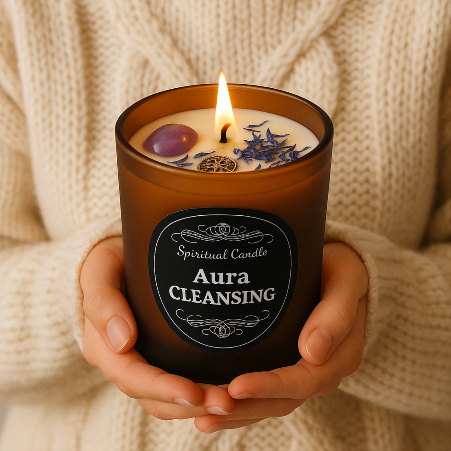 Aura Cleansing Spiritual Candle – A Sacred Tool for Energy Renewal and Spiritual Balance