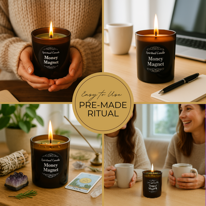 Money Magnet Spiritual Candle – A Sacred Tool for Wealth, Success, and Financial Abundance