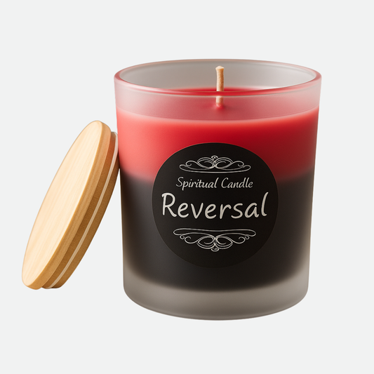 Reversal Spiritual Candle – A Sacred Tool for Banishing Negativity and Restoring Balance