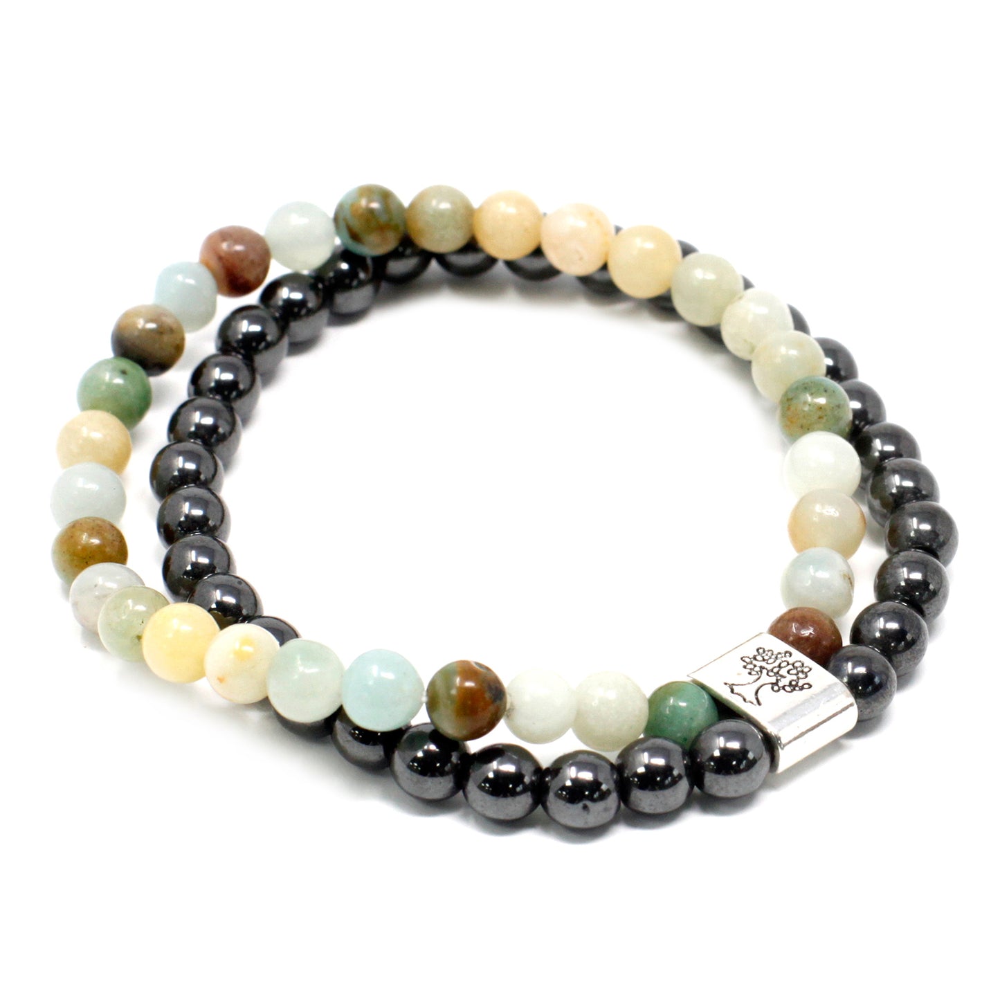 Amazonite Healing Bracelet - Magnetic Gemstone Bracelet