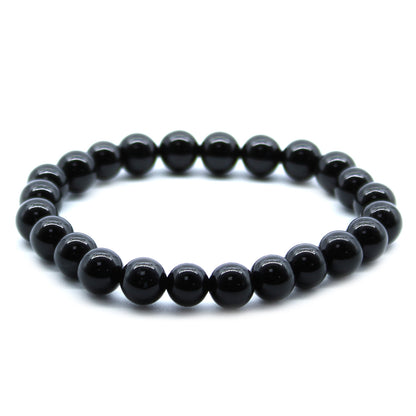 Black Agate Power Bracelet for Protection & Courage