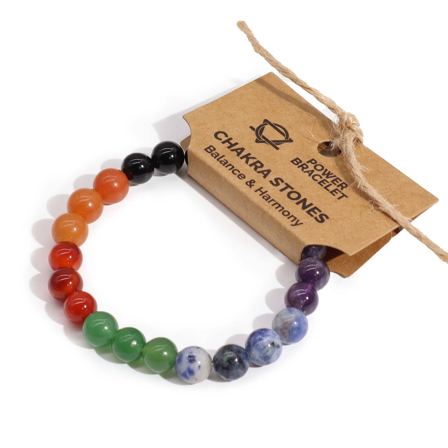 Chakra Stones Power Bracelet for Energy & Balance