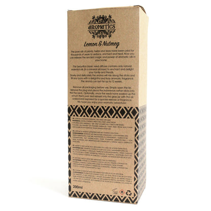 Lemon & Nutmeg Essential Oil Reed Diffuser