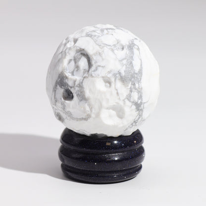 MOON - White Howlite Gemstone Planet