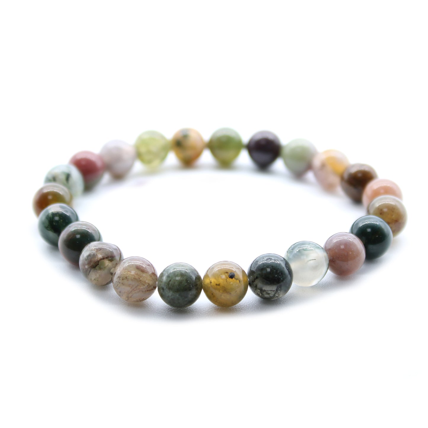 Moss Agate Power Bracelet for Wealth & Prosperity