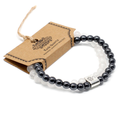 Clear Quartz Healing Bracelet - Magnetic Gemstone Bracelet