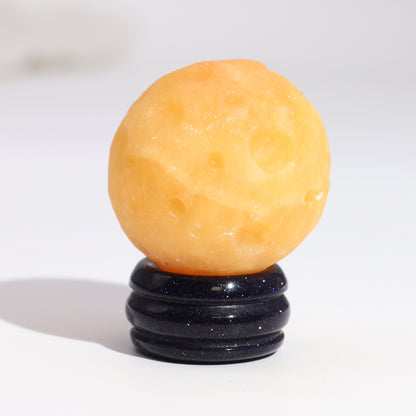 SATURN - Yellow Jade Gemstone Planet
