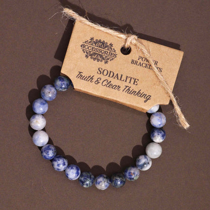 Sodalite Power Bracelet for Communication & Focus