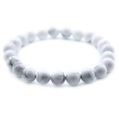 White Jasper Power Bracelet for Emotional Balance & Calmness